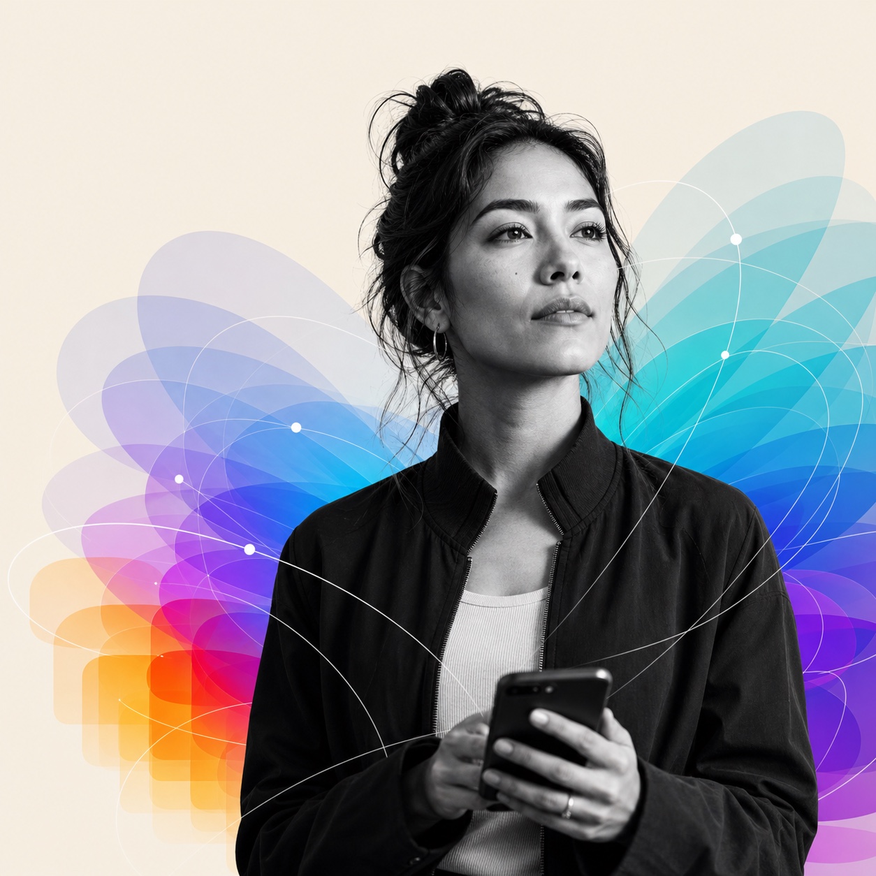 Content manager creando y adaptando contenido para redes sociales