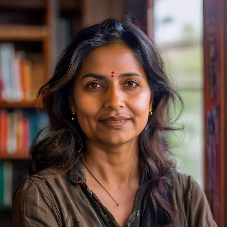 Retrato generado por IA de Priya Shah